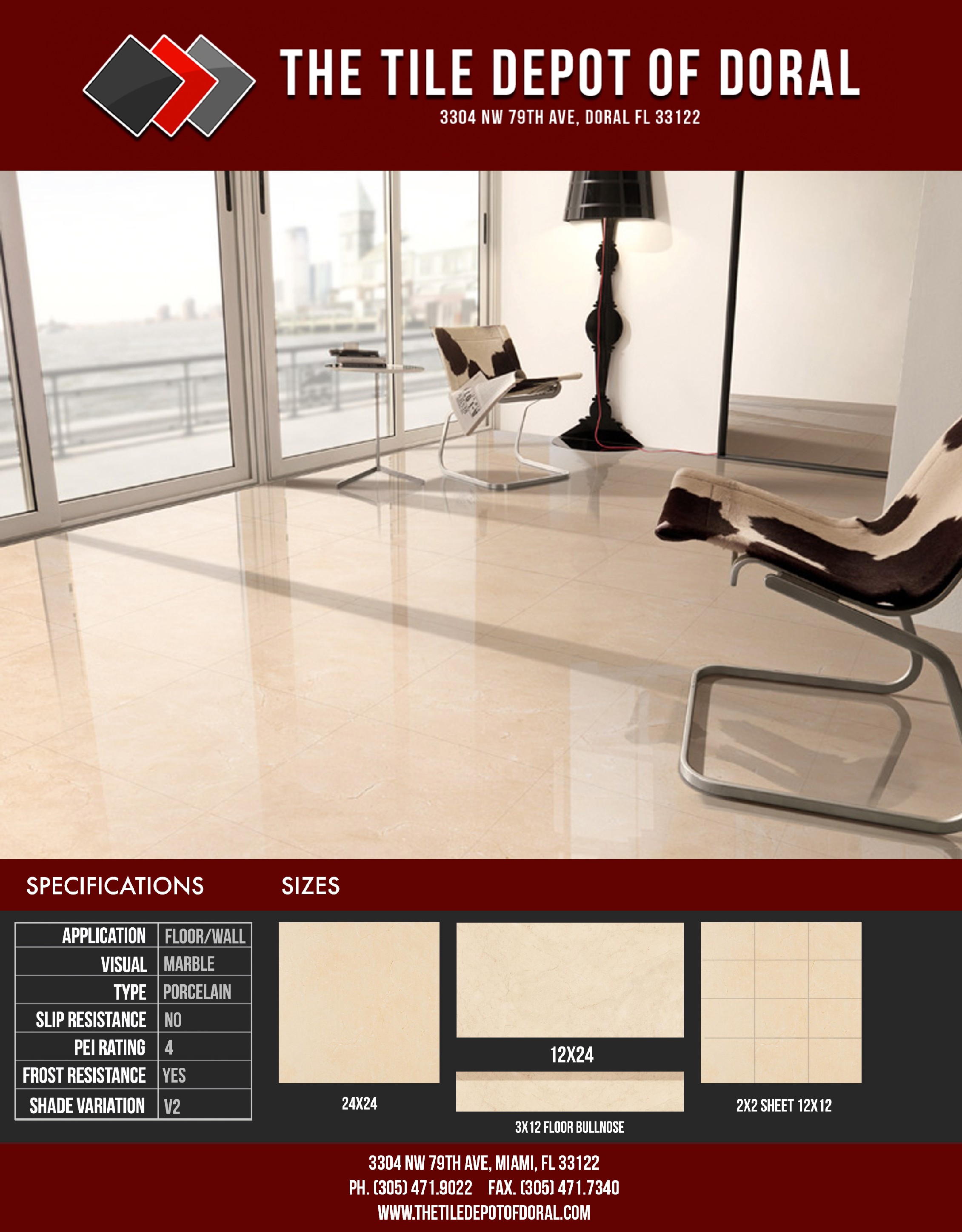 Marble Look Tile Depot Abby Marfil
